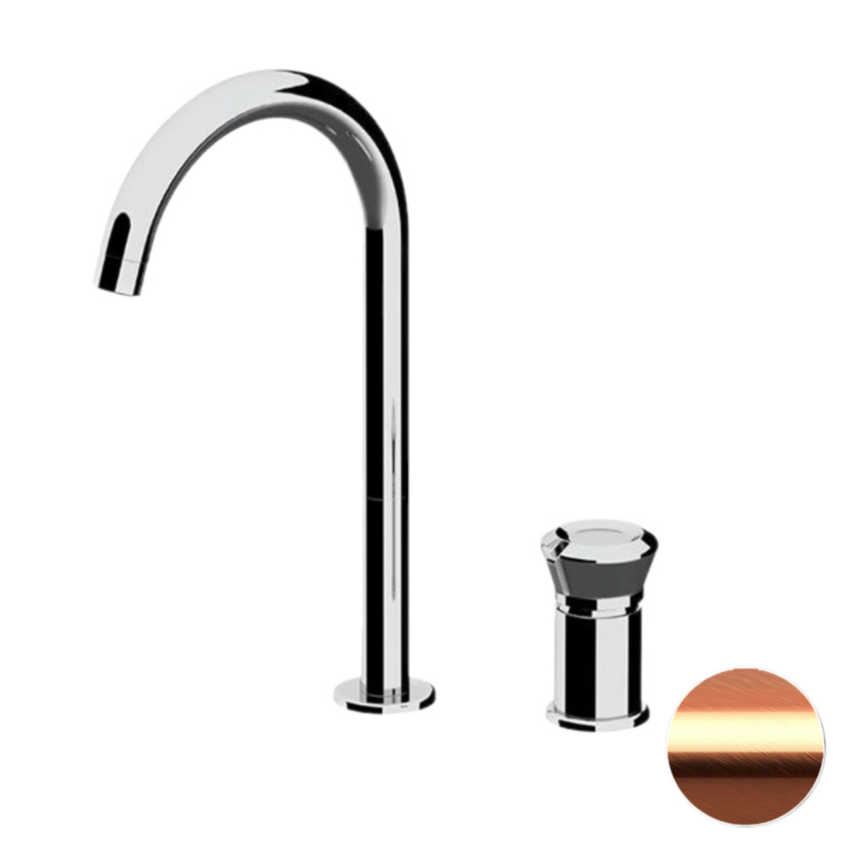 Смеситель для раковины-чаши Remer Element ET57LRP (медь брашированная)