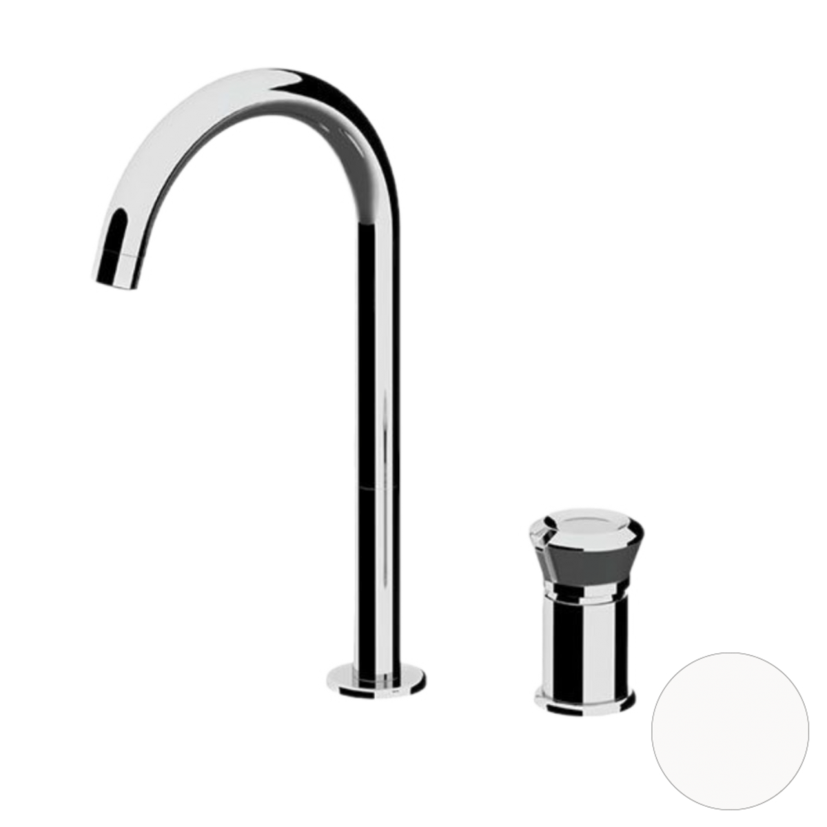 Смеситель для раковины-чаши Remer Element ET57LBO (белый матовый)