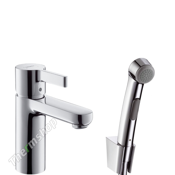 Cмеситель для раковины с гигиеническим душем Hansgrohe Metris S 31160000 (хром)