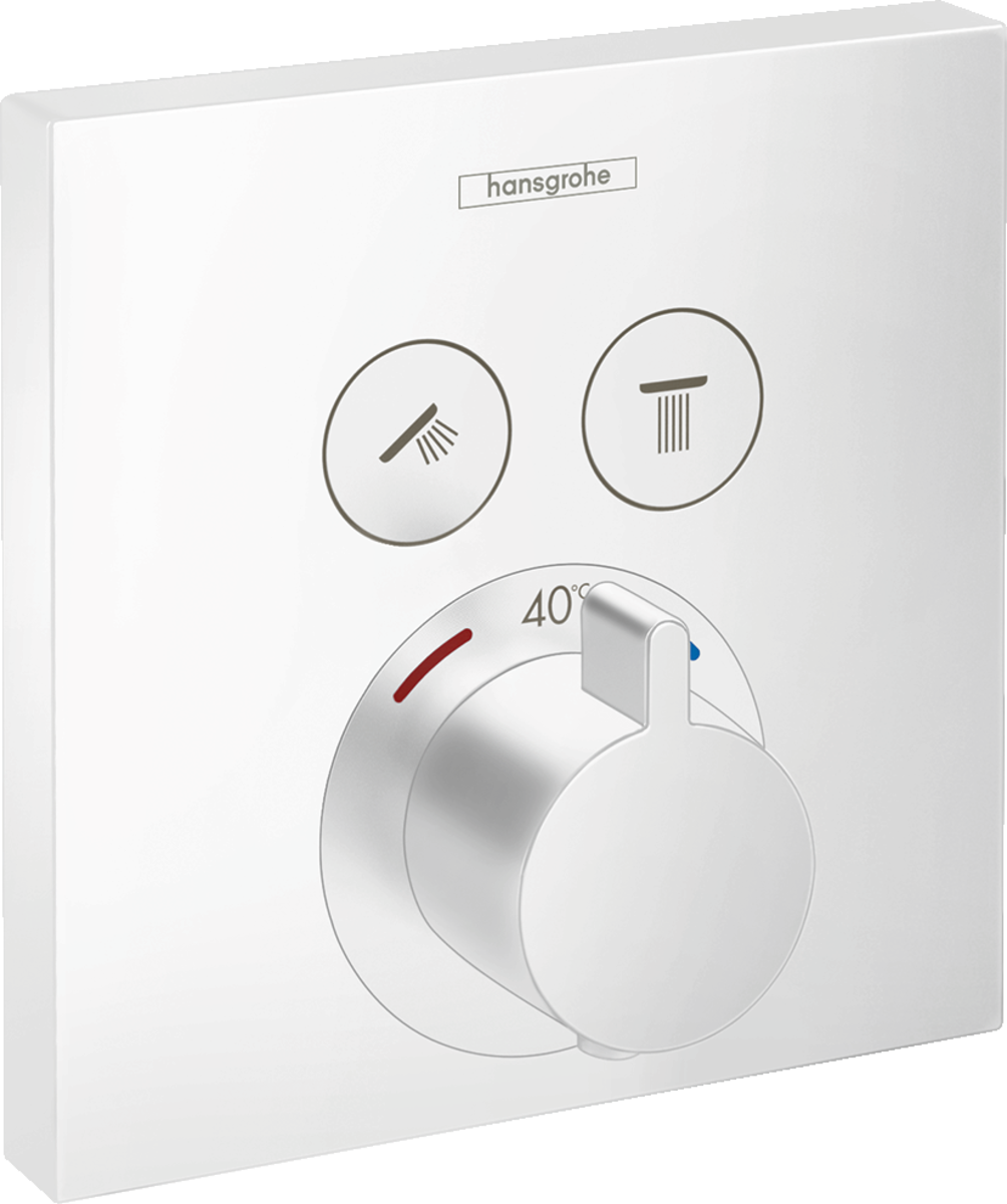Термостат Hansgrohe Ecostat Square 15763700 встраиваемый, белый