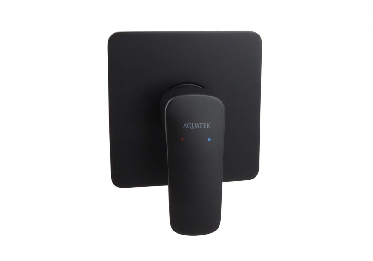 Встраиваемый смеситель для душа Aquatek Вега AQ1066MB (чёрный матовый)