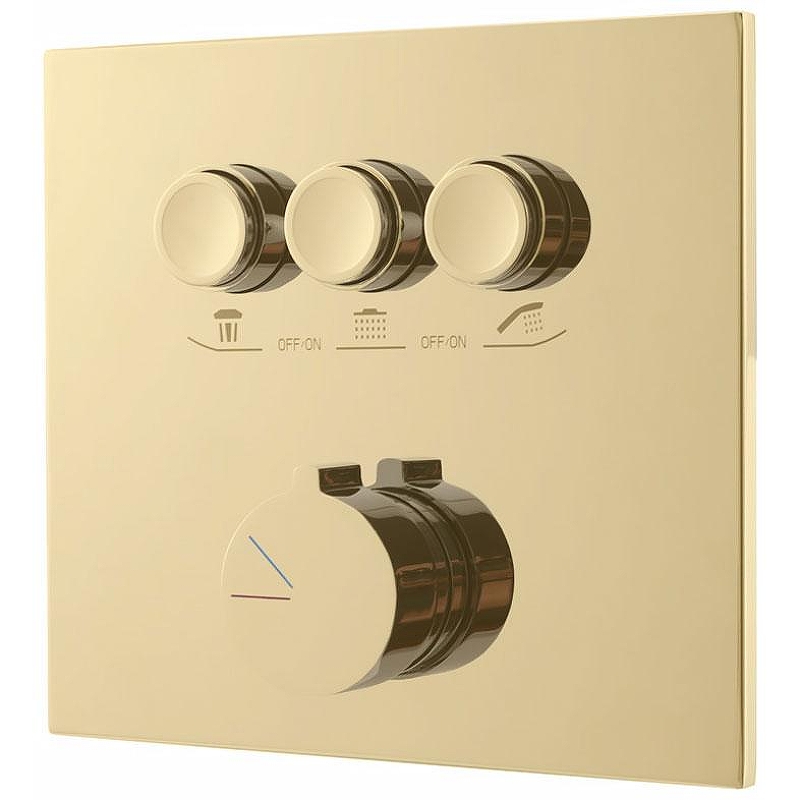 Встраиваемый смеситель для душа Vincea VSCV-431BG4 (брашированное золото)