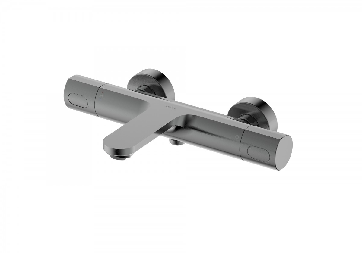 Встраиваемый смеситель для душа Aquatek Альфа AQ1943BGM (оружейная сталь) с термостатом