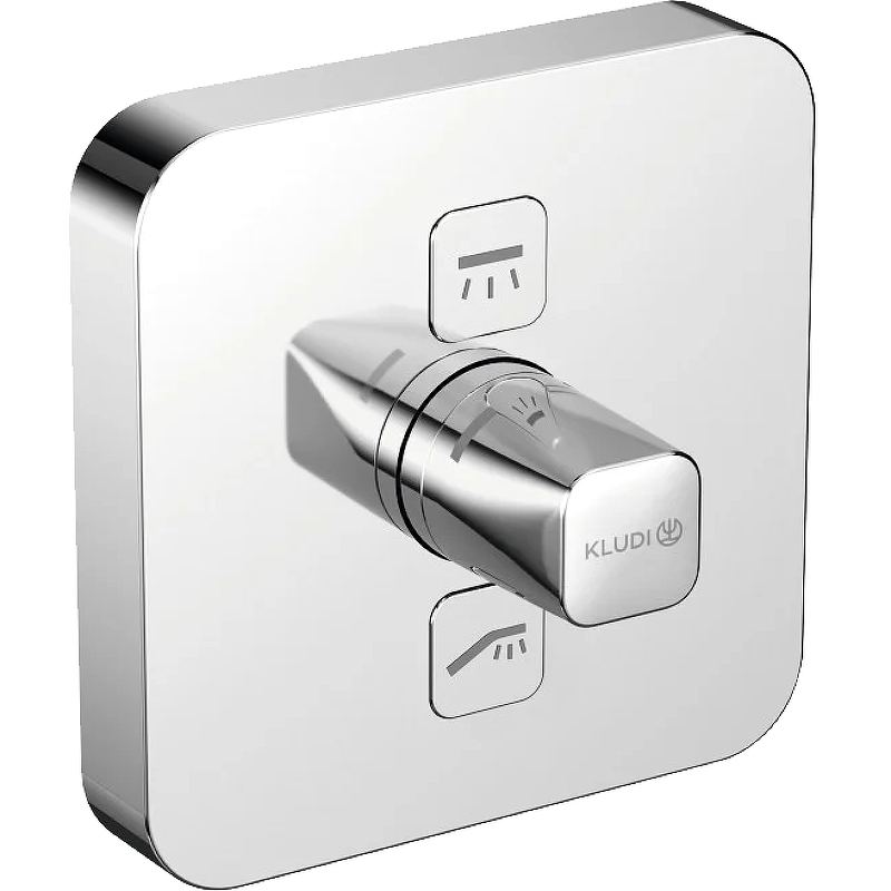Встраиваемый смеситель для душа Kludi Push 387110538 (хром) внешняя часть