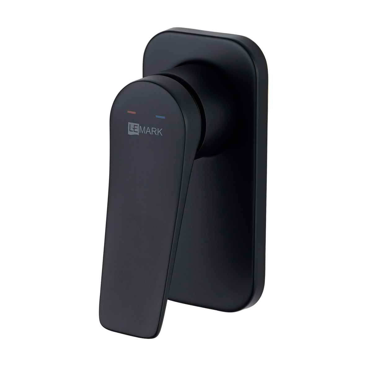 Встраиваемый смеситель для душа Lemark Bronx  LM3723BL (чёрный матовый)