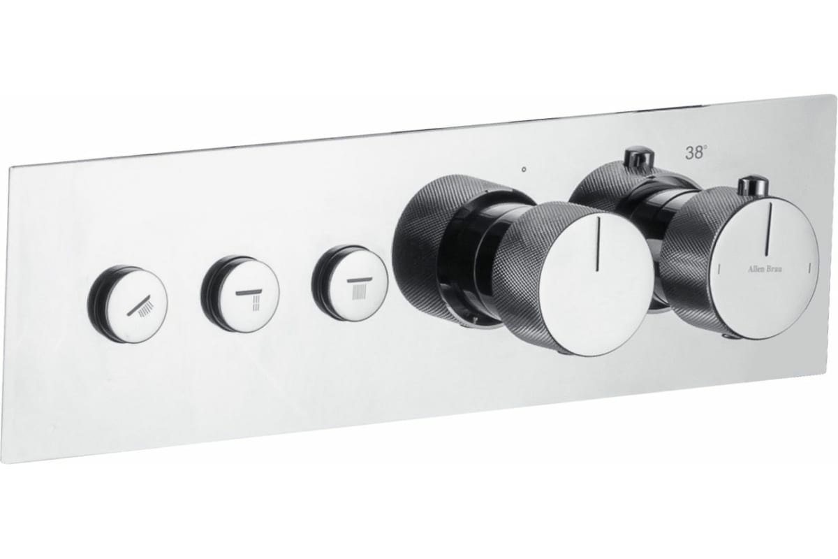 Встраиваемый смеситель для душа Allen Brau Liberty 5.33003-00 (хром) с термостатом