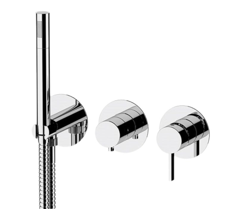 Встраиваемый смеситель для душа Remer Metrica MC97D2P (хром)