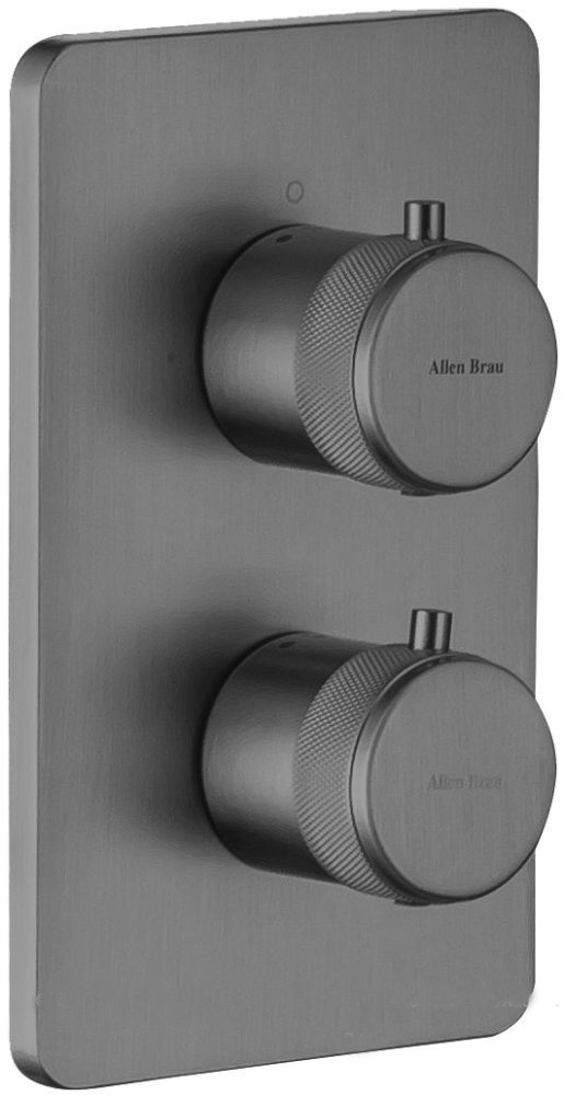 Встраиваемый смеситель для душа Allen Brau Priority 5.31314-MG (графит браш) с термостатом