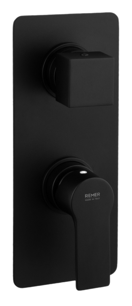 Встраиваемый смеситель для душа Remer Energy EY92KBNO (черный матовый) внешняя часть