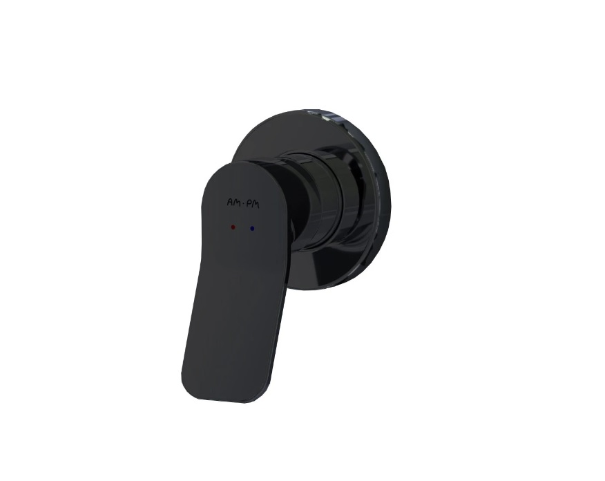 Встраиваемый смеситель для душа AM.PM X-Joy TouchReel F85A65722 (черный матовый)