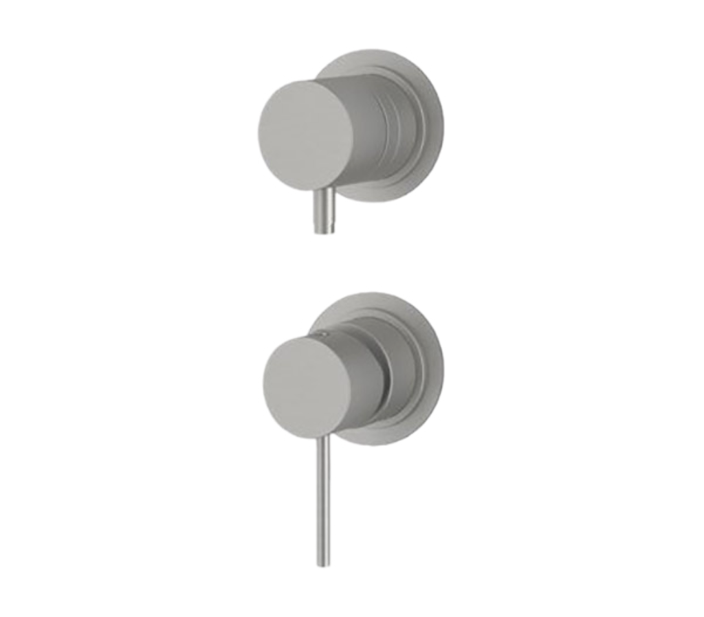 Встраиваемый смеситель для душа Remer X Style INOX SSX92P (нержавеющая сталь матовая)
