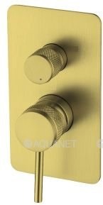 Встраиваемый смеситель для душа Allen Brau Priority X2 5.31011-BN (золото браш)
