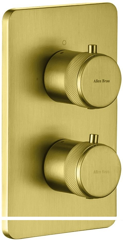 Встраиваемый смеситель для душа Allen Brau Priority 5.31213-GB (золото браш) с термостатом