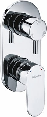 Встраиваемый смеситель для ванны с душем WasserKRAFTDinkel 5871 (хром)