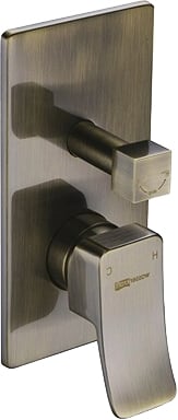 Встраиваемый смеситель для ванны с душем WasserKRAFT  Exter 1641 (бронза светлая)