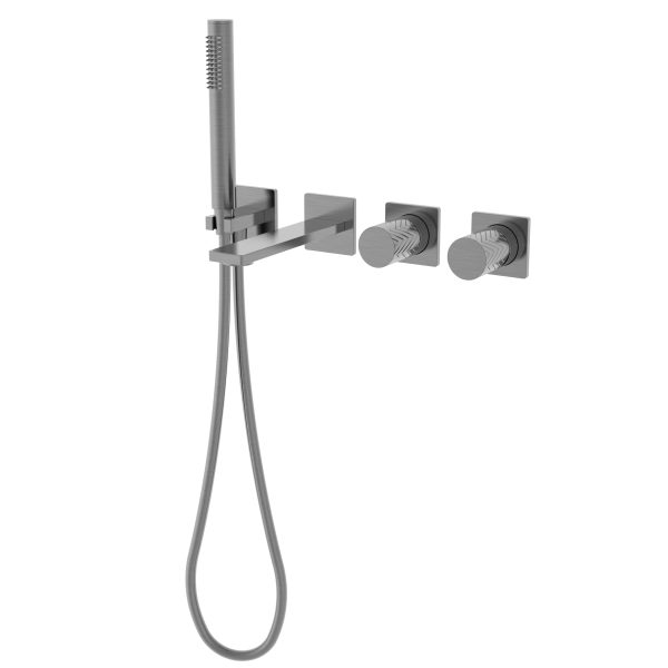 Встраиваемый смеситель для ванны Vincea Alto VBTW-6AL1GM (вороненая сталь)