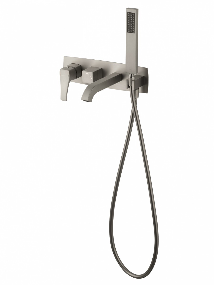 Встраиваемый смеситель для ванны Wonzon & Woghand FLEX WW-88889072-BN (брашированный никель)