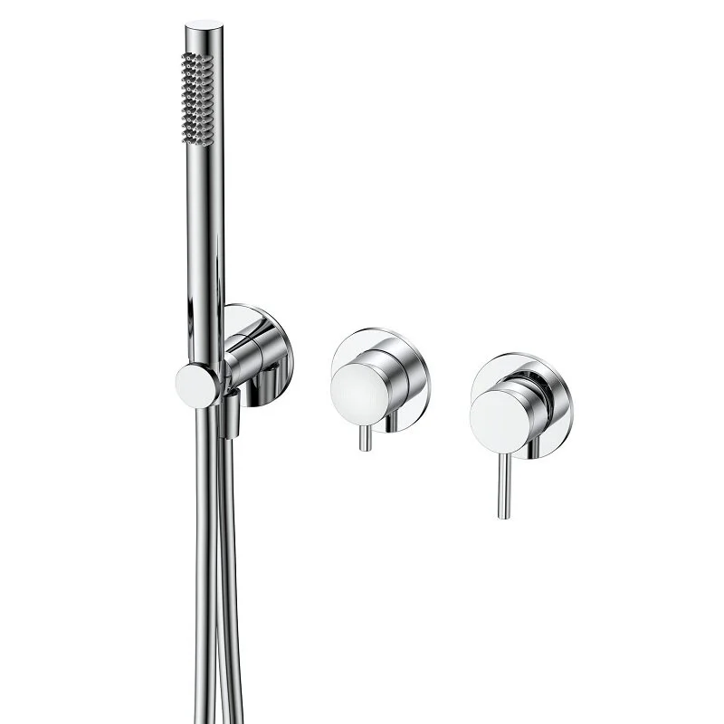 Встраиваемый смеситель для ванны с душем AQUAme Siena AQM8805CR (хром)