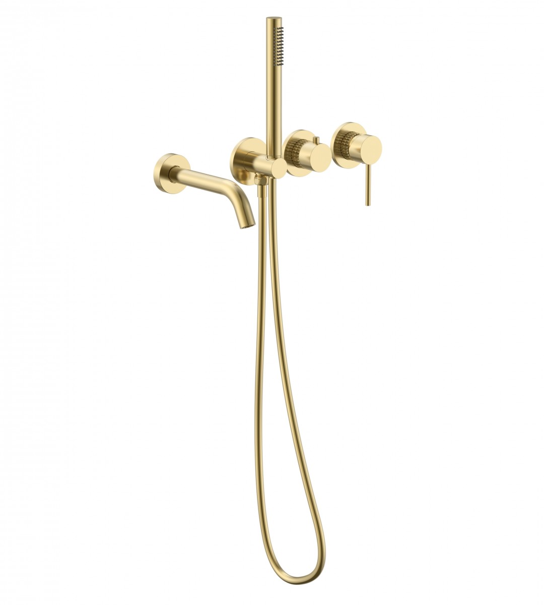 Встраиваемый смеситель для ванны Vincea Groove VBTW-4G1BG (золото брашированное)
