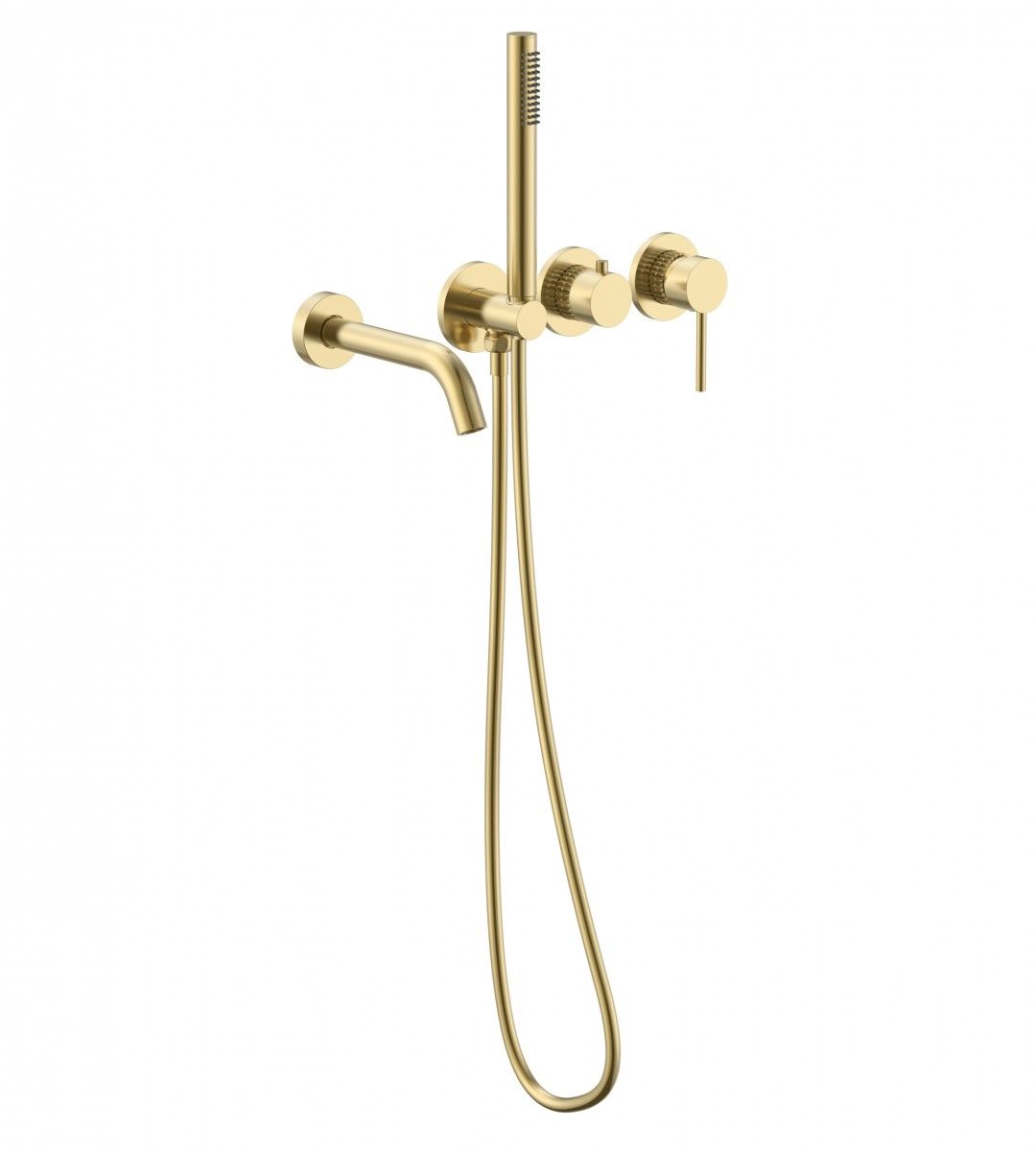 Встраиваемый смеситель для ванны Vincea Groove VBTW-4G1BG (золото брашированное)