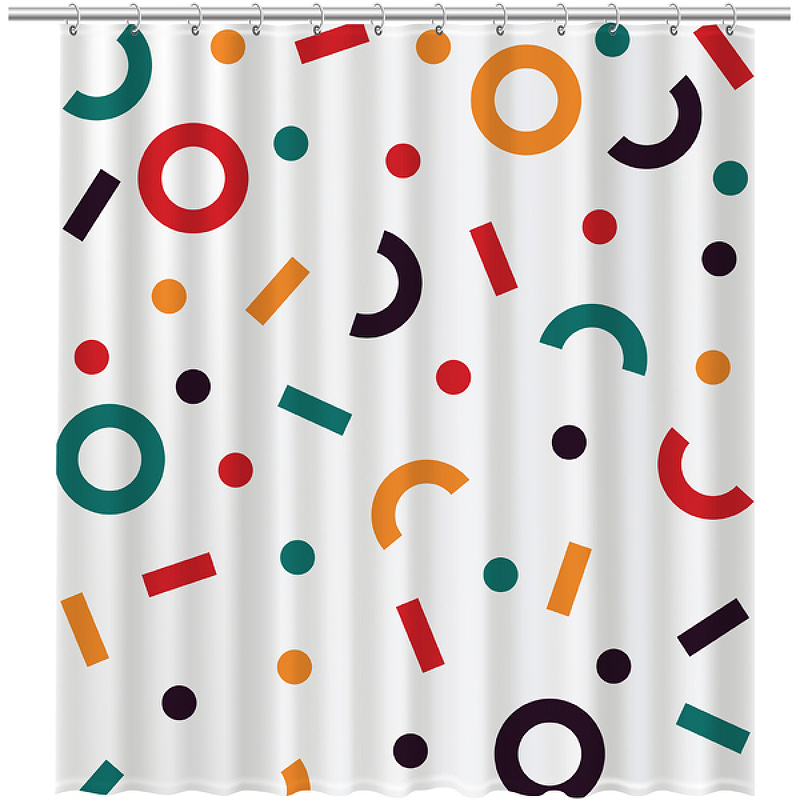 Штора для ванной Fixsen Design Candy FX-2512 180*200 см (мультиколор)