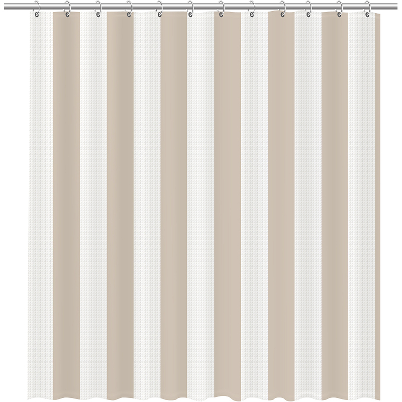 Штора для ванной Fixsen Vafel FX-5020A 180*200 см (бежевый)