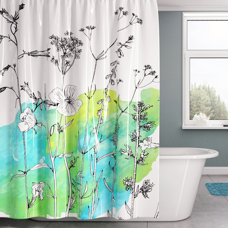 Штора для ванной WasserKRAFT Dill SC-39101 180*200 см (разноцветный)