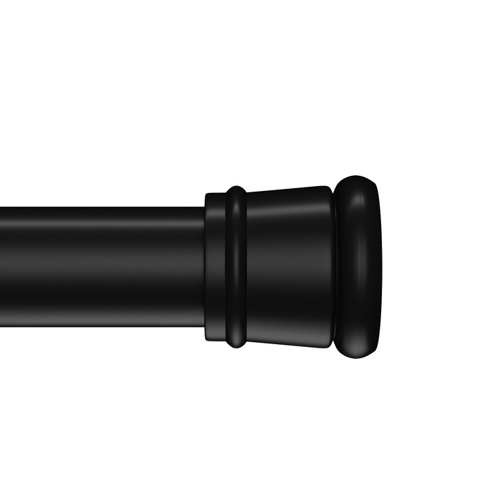 Карниз для ванной IDDIS Elegante SRB0120i14 110-200 см (черный матовый)