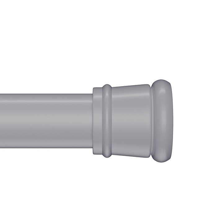 Карниз для ванной IDDIS Elegante SRC0120i14 110-200 см (серый матовый)