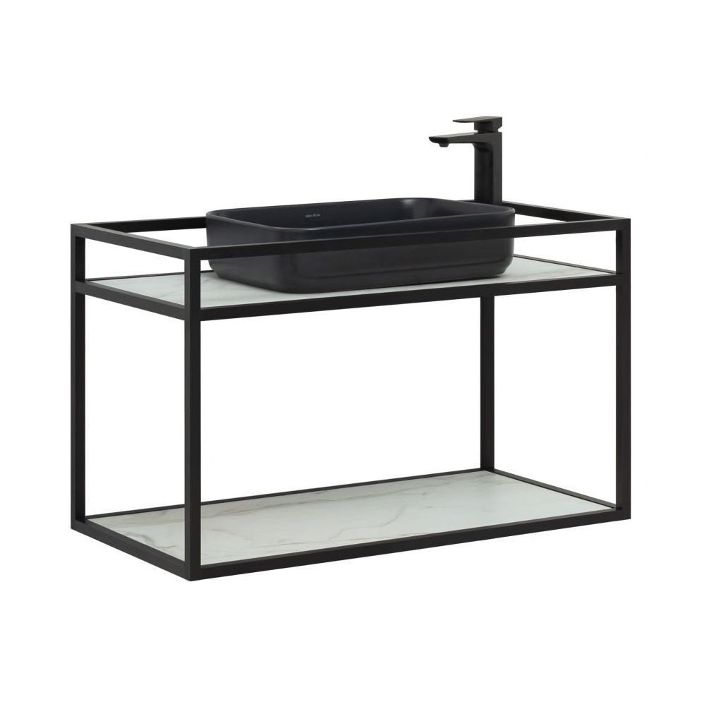 Консоль под раковину Allen Brau Liberty 1.33003.BB 90 см (чёрный браш) подвесная