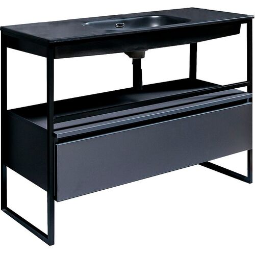 Консоль под раковину ArmadiArt Loft 893-120 120 см (чёрный)