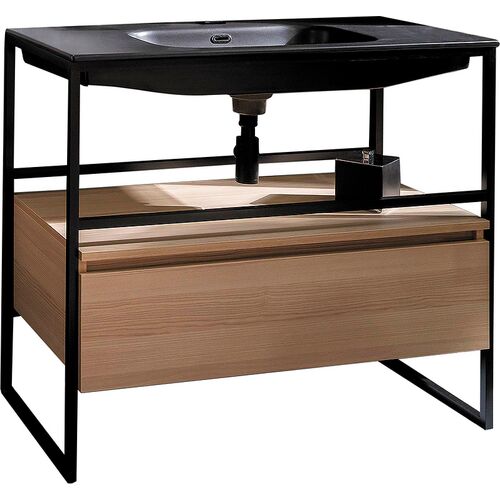 Консоль под раковину ArmadiArt Loft 893-100 100 см (чёрный)