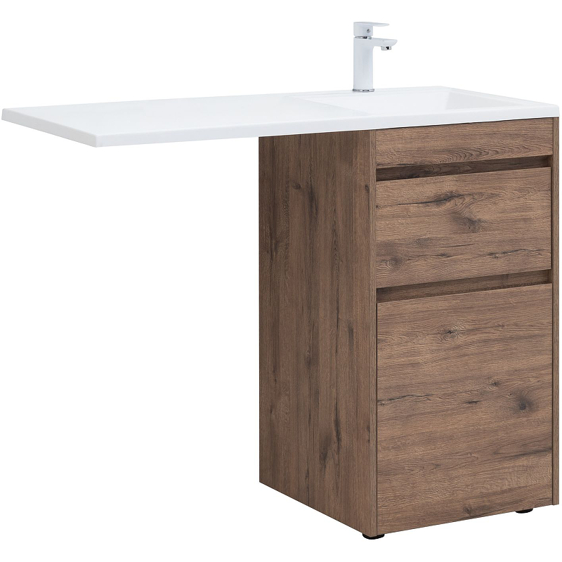 Тумба под раковину Aquanet Токио 333647 48 см (дуб веллингтон) напольная, под стиральную машину