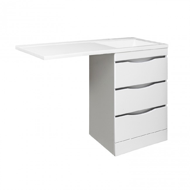 Тумба под раковину Runo Орион УТ000003442 60 см (белый) под стиральную машину, напольная