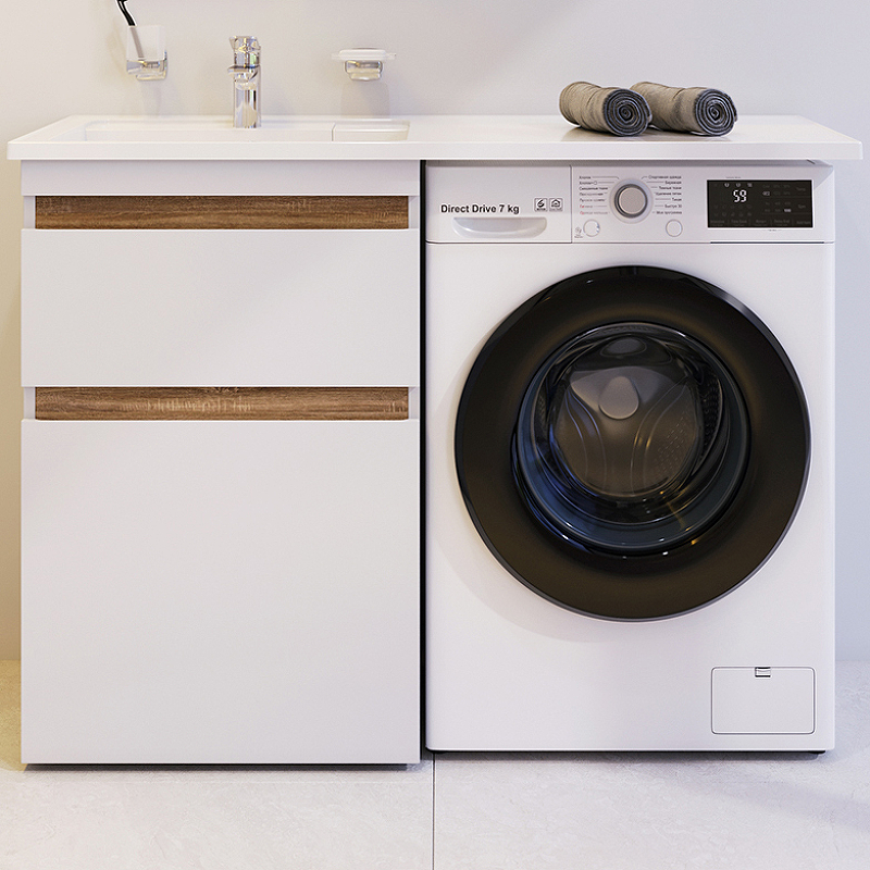 Тумба под раковину AM.PM X-Joy M85AFSX0602WG 60 см (белый) напольная, под стиральную машину