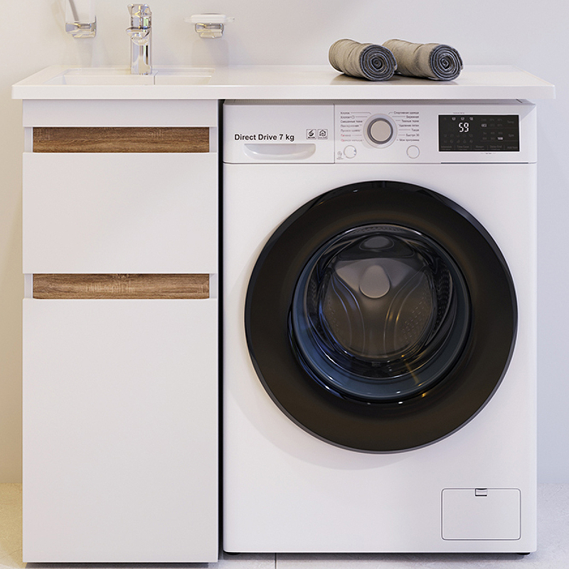 Тумба под раковину AM.PM X-Joy M85AFSX0402WG 40 см (белый) напольная, под стиральную машину