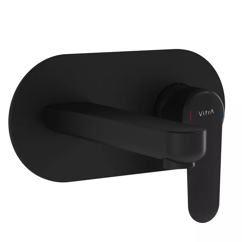 Встраиваемый смеситель для раковины Vitra Root Round A4272136EXP (чёрный матовый)