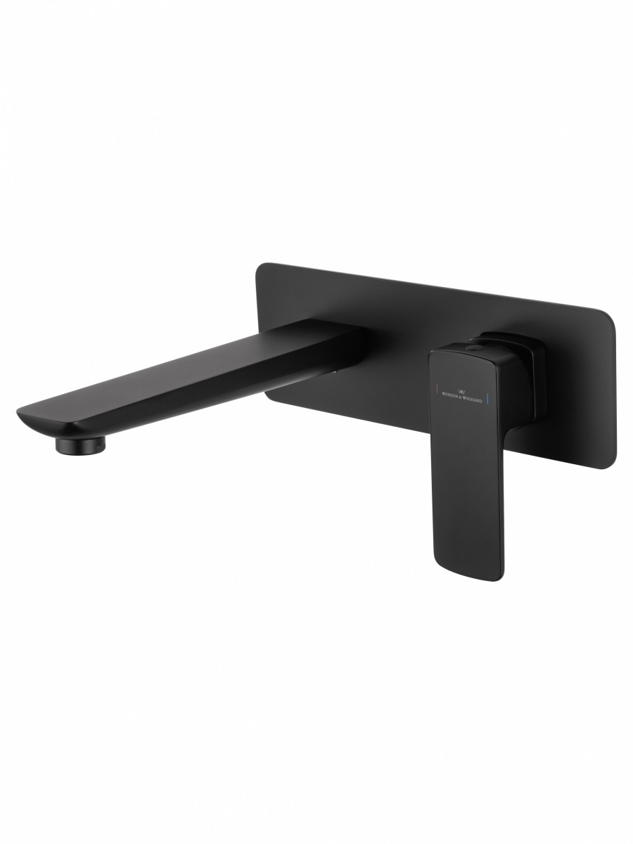 Встраиваемый смеситель для раковины Wonzon & Woghand Edge WW-88869003-MB (чёрный матовый)
