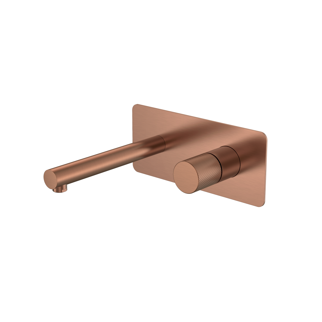 Встраиваемый смеситель для раковины Boheme Stick 125-CB.4 (медь брашированная)