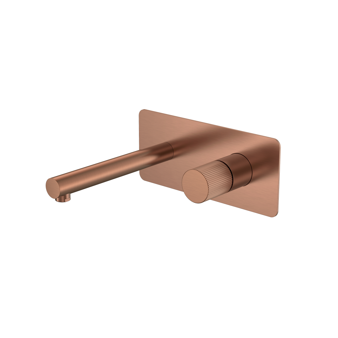 Встраиваемый смеситель для раковины Boheme Stick 125-CB.3 (медь брашированная)