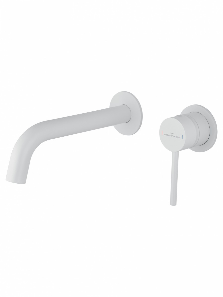 Встраиваемый смеситель для раковины Wonzon & Woghand Stick WW-88869017-MW (белый матовый)