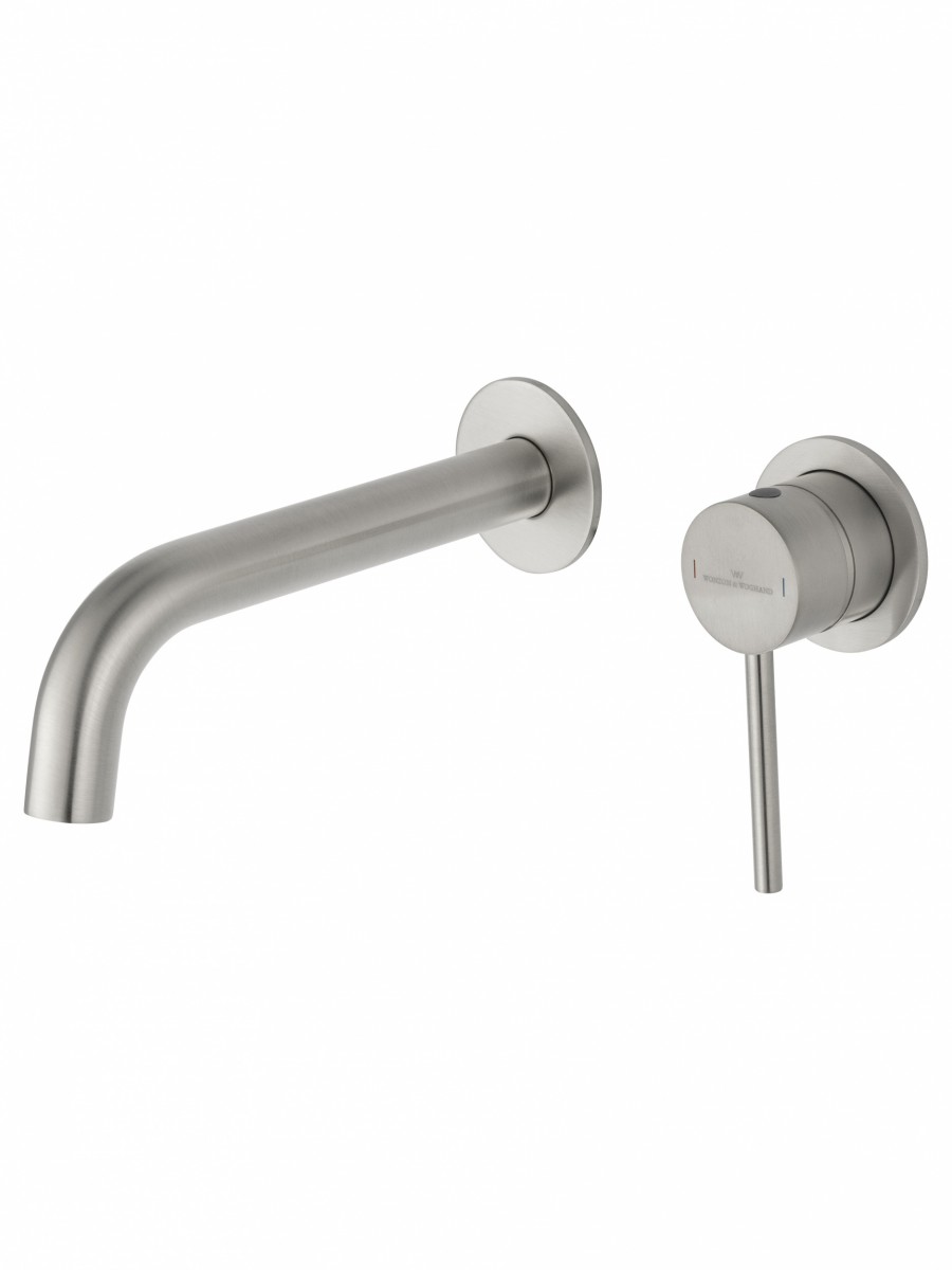 Встраиваемый смеситель для раковины Wonzon & Woghand Stick WW-88869017-BN (брашированный никель)