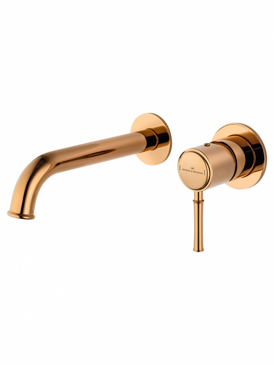 Встраиваемый смеситель для раковины Wonzon & Woghand Tor WW-88869073-RG (розовое золото)