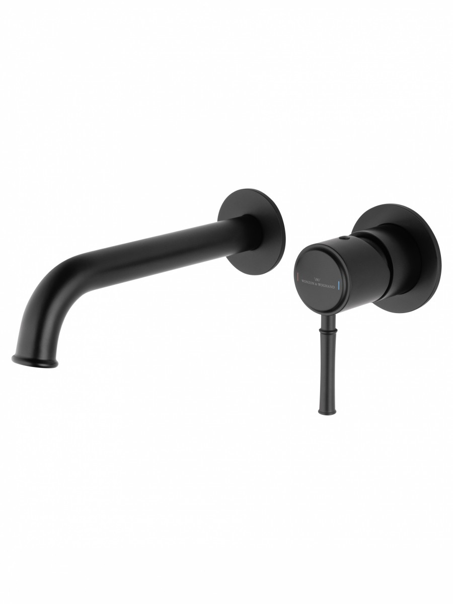 Встраиваемый смеситель для раковины Wonzon & Woghand Tor WW-88869073-MB (чёрный матовый)