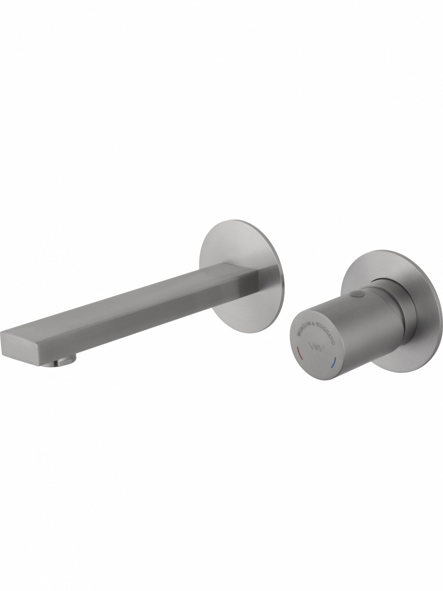 Встраиваемый смеситель для раковины Wonzon & Woghand WW-105-BS (брашированный никель)