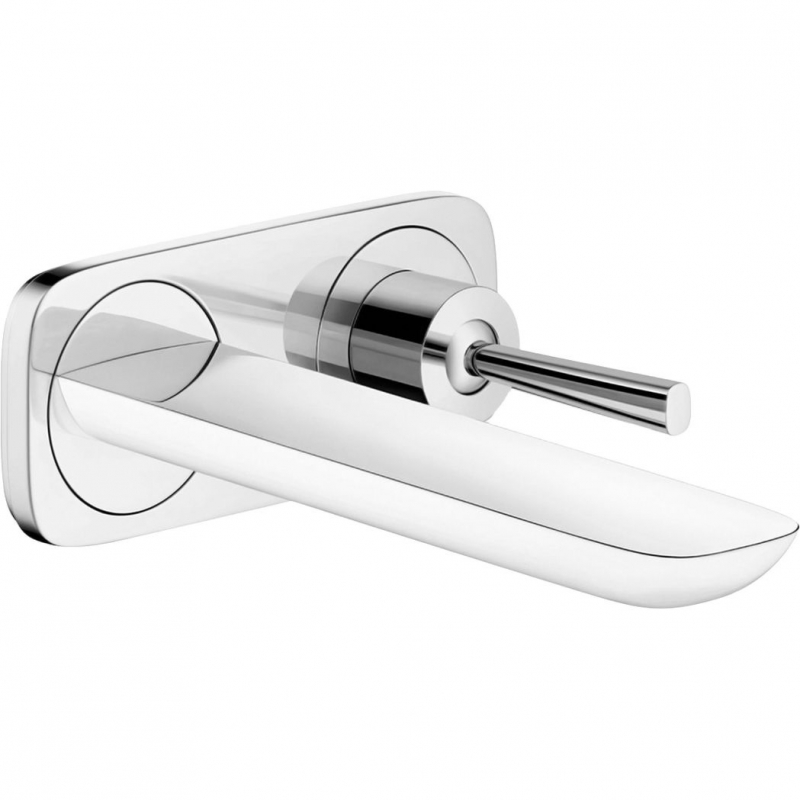 Встраиваемый смеситель для раковины Hansgrohe PuraVida 15084400 (хром/белый) внешняя часть