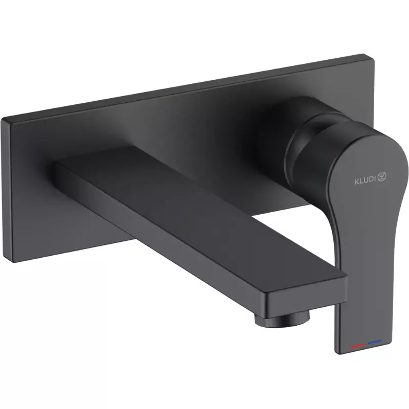 Встраиваемый смеситель для раковины Kludi Zenta SL 482473965 (чёрный матовый)