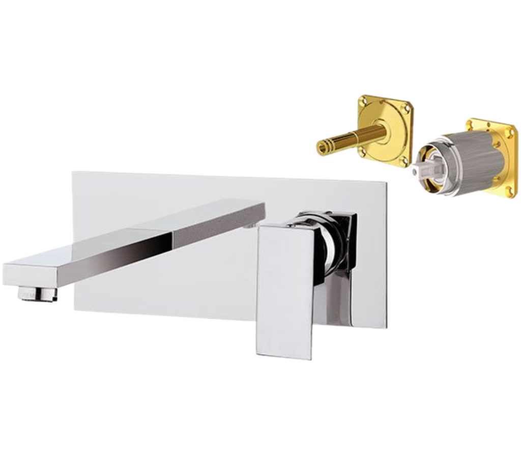Встраиваемый смеситель для раковины Remer Q-Design QD15KB (хром) внешняя часть