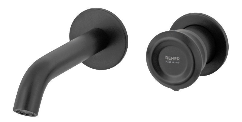 Встраиваемый смеситель для раковины Remer Element ET15PCFP  (черный брашированный)