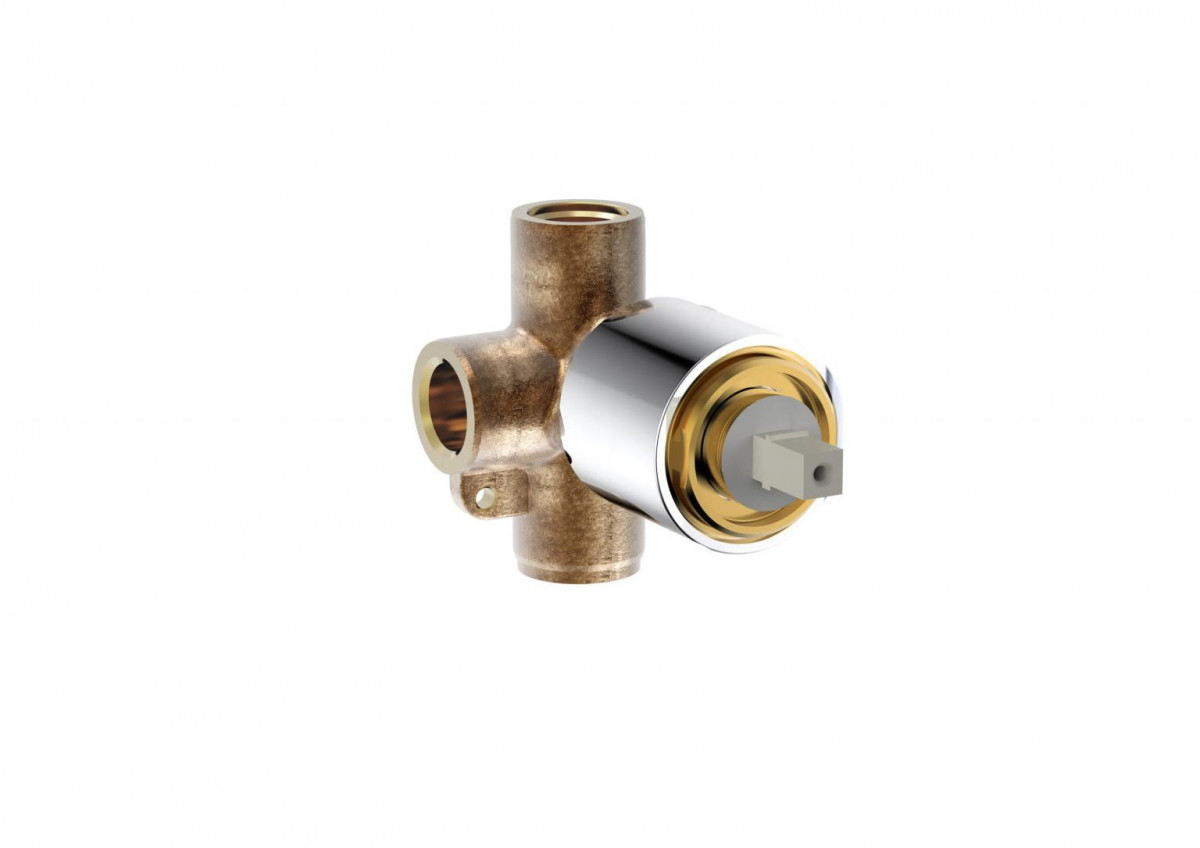 Скрытая часть для смесителя Bravat Built-in D999CP-RUS (хром)